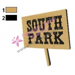 South Park Sign Embroidery Design